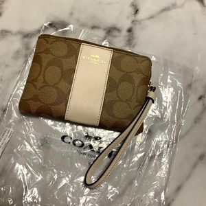 Small coach wristlet